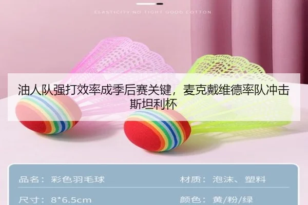 油人队强打效率成季后赛关键，麦克戴维德率队冲击斯坦利杯
